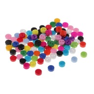 100 sztuk małych guzików z żywicy nowość cukierkowy kolor na 6mm