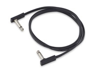 Plochý čierny AA patch kábel ROCKBOARD (100 cm)