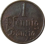 1 FENIG 1937 - WOLNE MIASTO GDAŃSK - STAN 2 -SP452