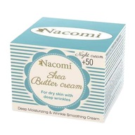 Pleťový krém Nacomi 50+ Bambucké maslo na noc - 50 ml