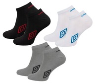 UMBRO PONOŽKY PÄTKY MULTI BIELA ČIERNA ŠEDÁ 3-PACK 43-46