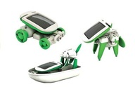 Edukacyjny Zestaw Robot Solarny Do Złożenia 6 w 1 Auto Wiatrak Dla Dzieci