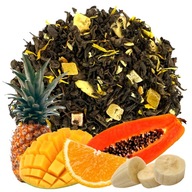 Herbata czerwona PU-ERH TROPIKALNA WYSPA 100g puerh z owocami mango papaja