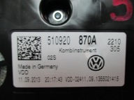 dials dials Vw Golf Sportsvan 510920870A