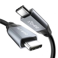 KABEL USB C ULT-WIIQ 100W SS20 OPLOT PD3.0 QC 3.0/4.0 USB 3.2 20GB/S 1METR