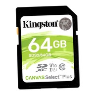 Karta pamięci SDXC Kingston Canvas 64GB UHS-I U1