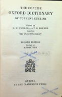 The Concise Oxford Dictionary of Current English Francis George Fowler