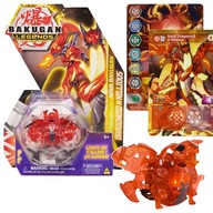 Świecący Bakugan Dragonoid X Nillious Czerw Figurka Legends Nova Oryginalna