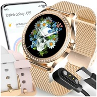 Smartwatch Linwear Smartwatch zlatý + 4 iné produkty