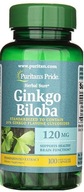 Puritan's Pride Ginkgo Biloba 120 mg miłorząb japoński koncentracja 100kaps