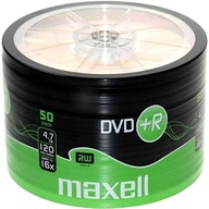 PŁYTY DVD+R 4,7GB 16X MAXELL SP50 50 SZT.