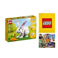 LEGO CREATOR 3 V 1 '31133 - Biely králik +Taška +Katalóg LEGO 2024