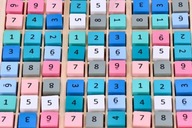 AdamToys Drevená logická hra pre deti Sudoku