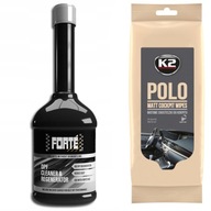 Prísada do oleja Forté DPF Cleaner and Regenerator 400 ml + Obrúsky do kokpitu K2 Polo Matt K425 24 kusy matné