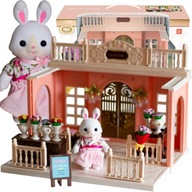 WOOPIE Domček pre bábiky Rodina králikov Kvetinárstvo + Figúrka