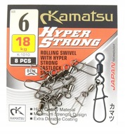 Agrafka z krętlikiem Kamatsu Hyper Strong 6 18kg