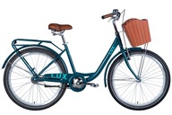 Mestský bicykel Velotrade LUX rám 17 palcov koleso 26 " zelená