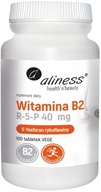 VITAMIN B2 R-5-P 40mg RIBOFLAWIN 100tab Aliness Metabolizmus železa Zrak