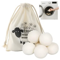 Gyapjú mosó-szárítógép labdák, vízlágyító labdák - 6db