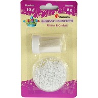 Sada trblietok + konfety 18 g Titanum Biela