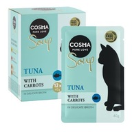 Mokra karma dla kota Cosma tuńczyk z marchewką 12x40g +1 saszetka UPOMINEK!