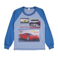 Chlapčenské pyžamo, modré, pretekárske auto, Tup Tup, veľ. 152
