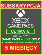 Game Pass ULTIMATE + Live Gold 5 mesiacov Kód