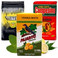 Yerba Mate PAJARITO MENTA LIMON Campesino Clasica MATEINE POMARAŃCZE 3x500g