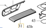 VOLVO S60 V60 XC60 II roletka srodkowy tunel Metal