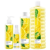 AVON SENSES LEMON BURST ZESTAW DAMSKI ŻEL MYDŁO PŁYN DO KĄPIELI MGIEŁKA