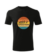 Koszulka T-shirt dziecięca D570 EWOLUCJA KOSZYKARZ czarna rozm 110