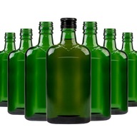 Butelki na nalewki PŁASKA 250 ml zakrętki 50 sztuk