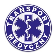 Odblaskowa naklejka na ambulans karetkę Transport