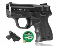Zestaw Pistolet hukowy STALKER M906 kal.6mm czar. +kabura +naboje 100 szt