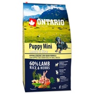 Suché krmivo Ontario jahňacie pre psov s alergiou 6,5 kg