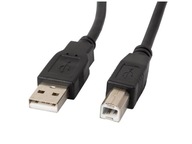 KABEL USB-AM - USB-BM 2.0 5M CZARNY FERRYT LANBERG