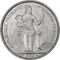 Nowa Kaledonia, 5 Francs, 1952, Paris, Aluminium,