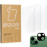 3x Szkło + szybka na aparat BIZON do iPhone 13Mini