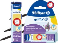 Grafity do Ołówków Pelikan Griffix HB 2mm 6 Sztuk 960492