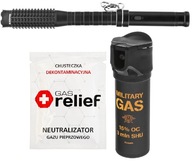 Paralizator latarka Blackfire Shock pałka Gaz