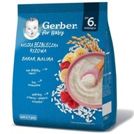 Gerber Bezmliečna ryžová kaša BANAN MALINA po 6. mesiaci 160 g