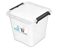 Pojemnik Plastikowy Przeźroczysty z Pokrywą 4L Pudełko Pudło Organizer