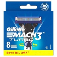 Gillette Mach3 Turbo (8szt)Wkłady Ostrza wymienne
