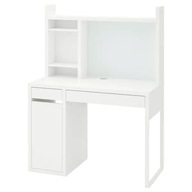 IKEA MICKE Písací stôl s nadstavcom biely 105x50 cm