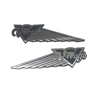 Emblemat YAMAHA VIRAGO srebrna połysk 170x50mm kpl