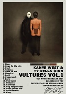 Kanye West & Ty Dolla 'ign Vultures Plagát Bez Rámu Obrázok Darček