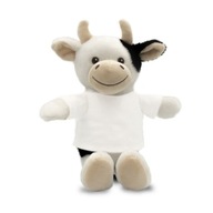 Plyšová kravička s bielym tričkom | Plyšová hračka | Maskot