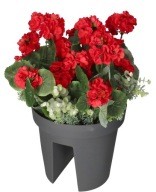 MUSKÁTLI CSERÉPBEN AZ ERKÉLYRE MŰVIRÁGOK, MINT ÉLŐ