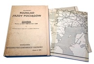 Rejonowy rozkład jazdy pociągów Gdańsk 1989/1990
