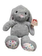 Miś królik szary pluszak Elefun 41 cm dla dzieci na prezent na święta